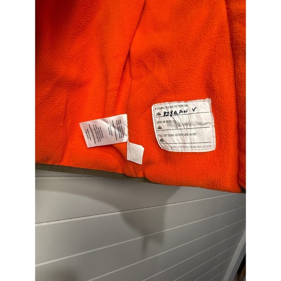 Snozu Kids Puffer Jacket Camo Print Orange Fleece Lined Hooded Winter 2T - Picture 5 of 8